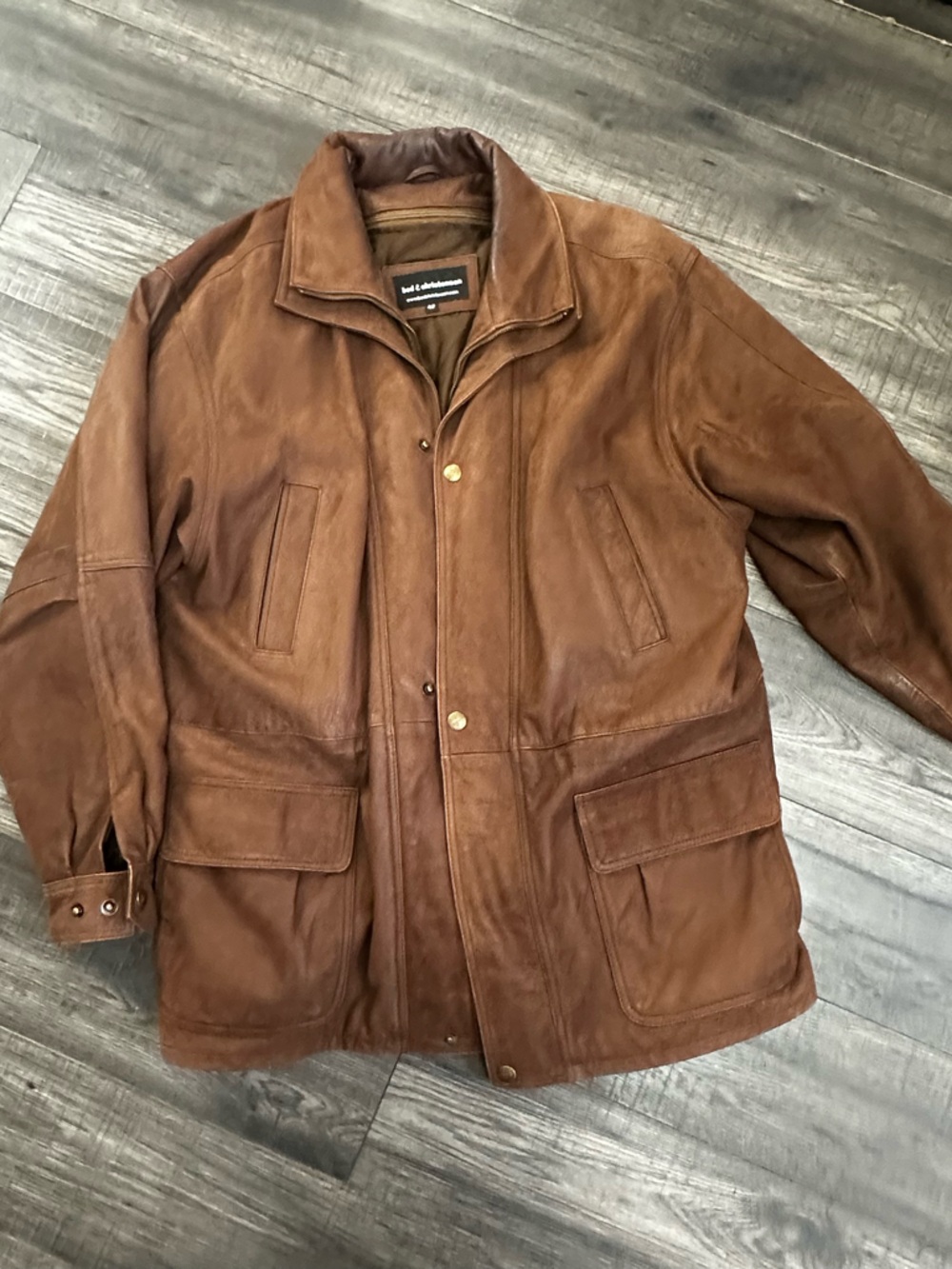 Soft Brown Leather Jacket by Bod & Christensen